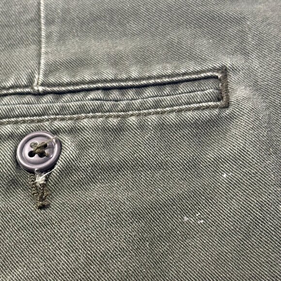 Vintage Polo Jeans Co. Ralph Lauren Green Cotton Womens SZ 8 Button Fly Shorts - Picture 8 of 10